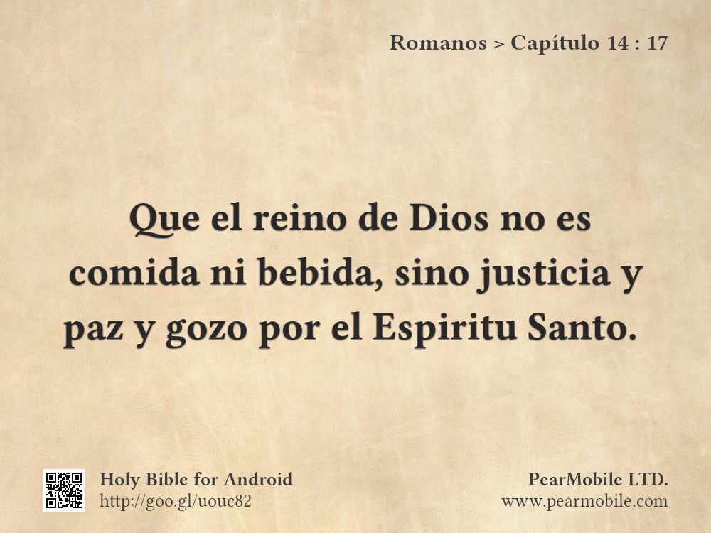 Romanos, Capítulo 14:17